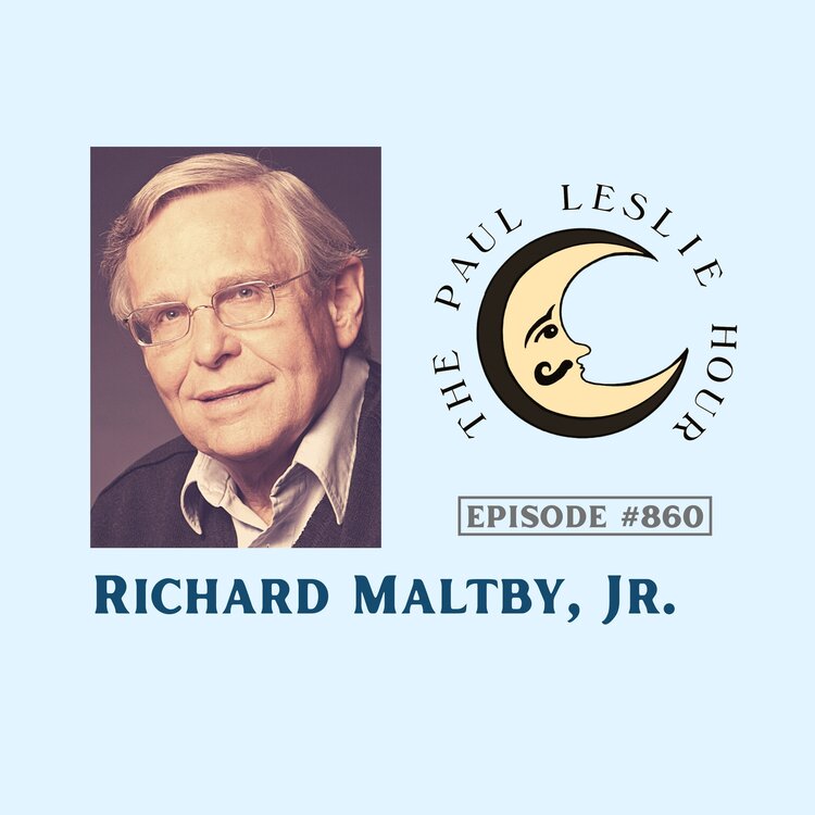 Lyricist Richard Maltby, Jr. is shown on a light blue background.