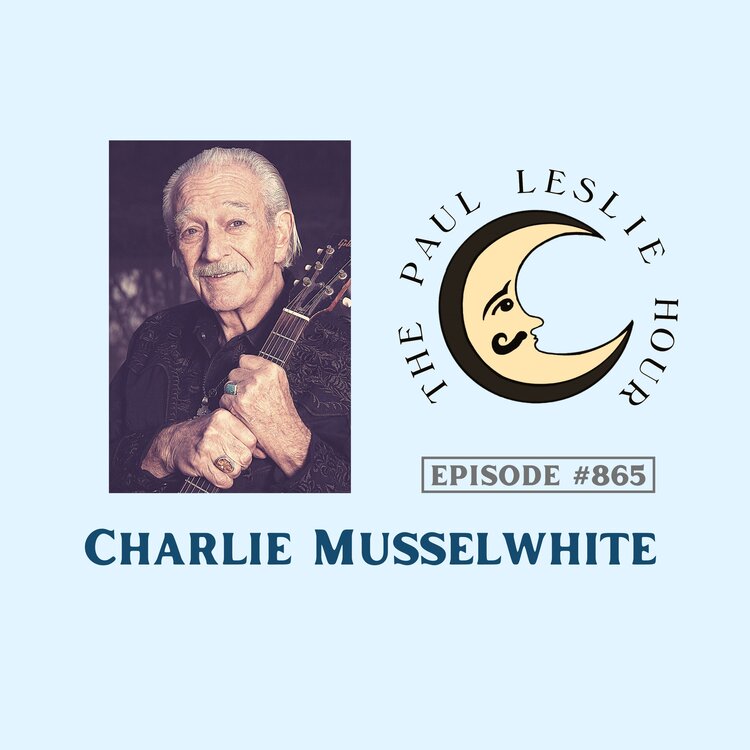 Blues artist Charlie Musselwhite is shown on a light blue background.