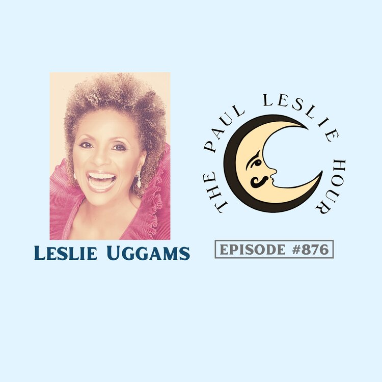 Singer and actor Leslie Uggams is shown on a light blue background.