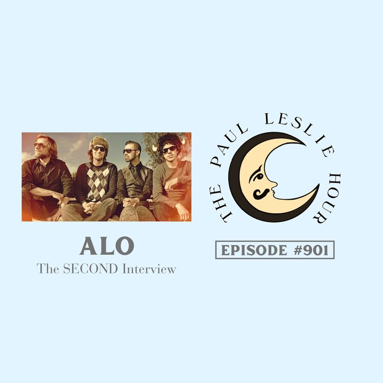 The ALO band is featured on a light blue background.