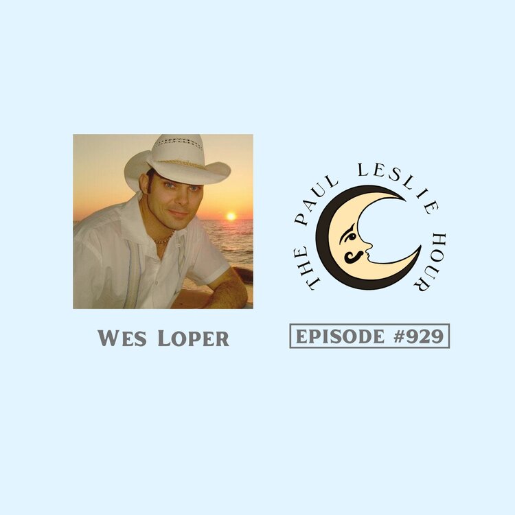 Singer and recording artist Wes Loper is shown on a light blue background.