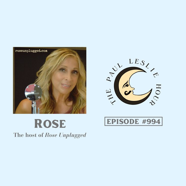 Rose of Rose Unplugged is shown on a light blue background.