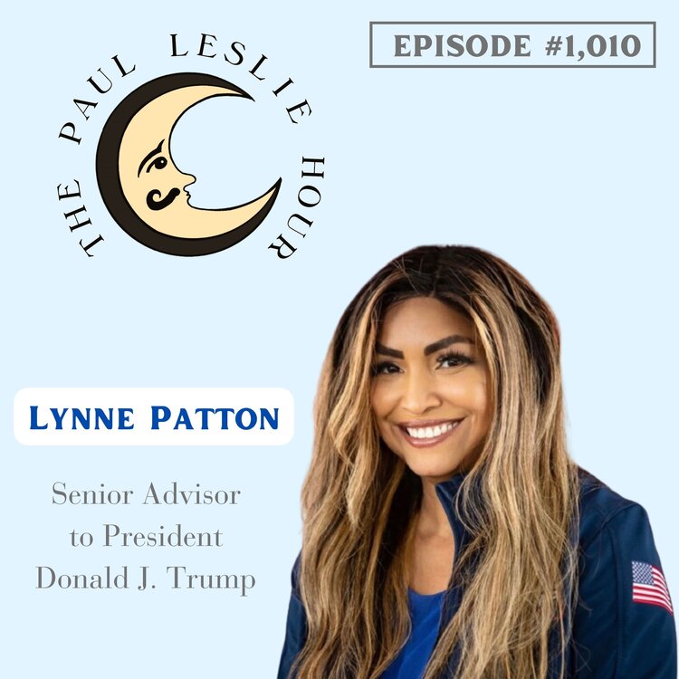 Senior Advisor to the 45th President Lynne Patton is shown on a light blue background.